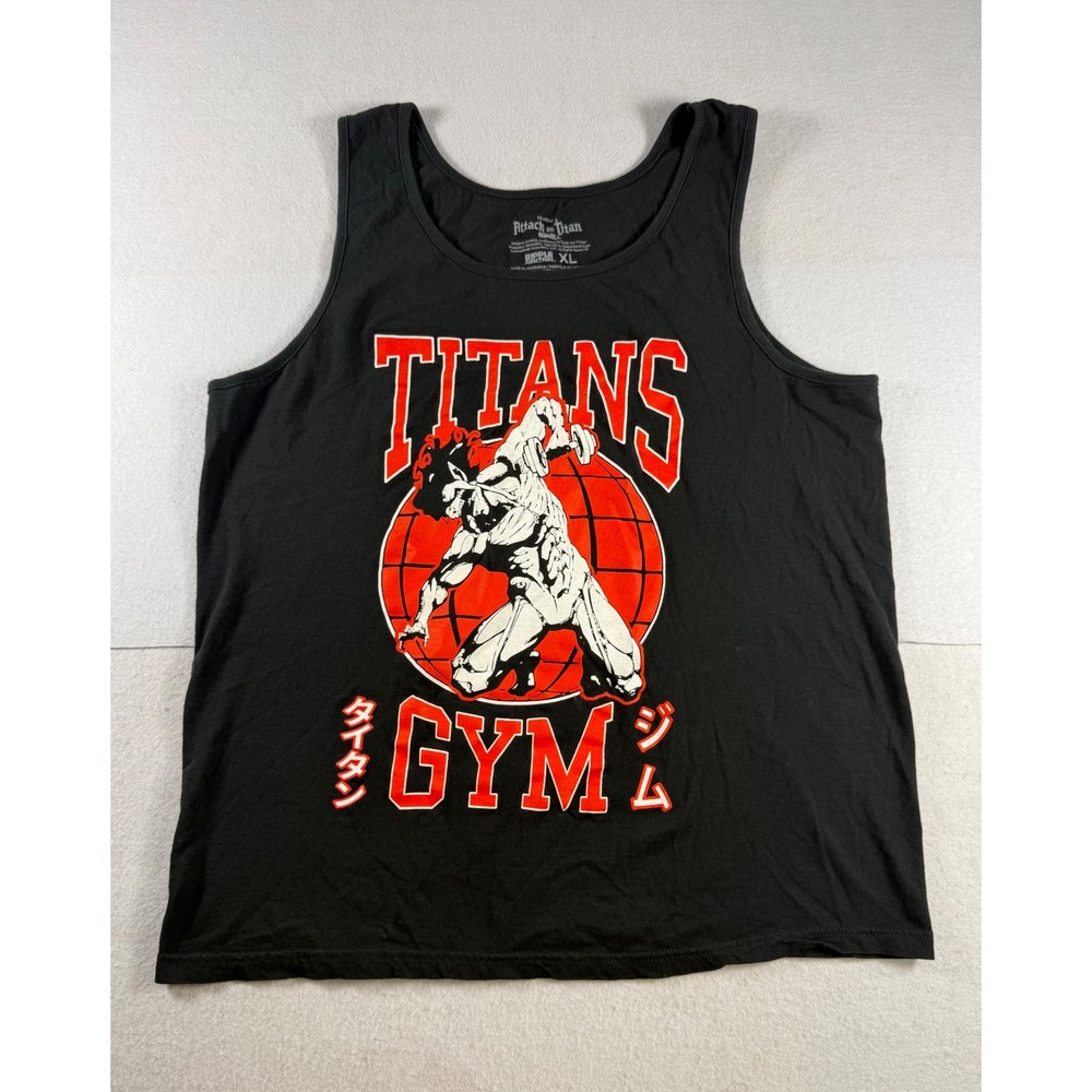 Attack on Titan Titans Gym Tank Top Black XL Ripple Junction Anime Graphic Tee